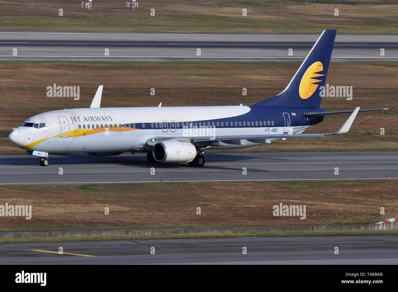 BOEING 737-800(W) AEROMOBILE DELL INDIA DEL JET AIRWAYS Foto Stock