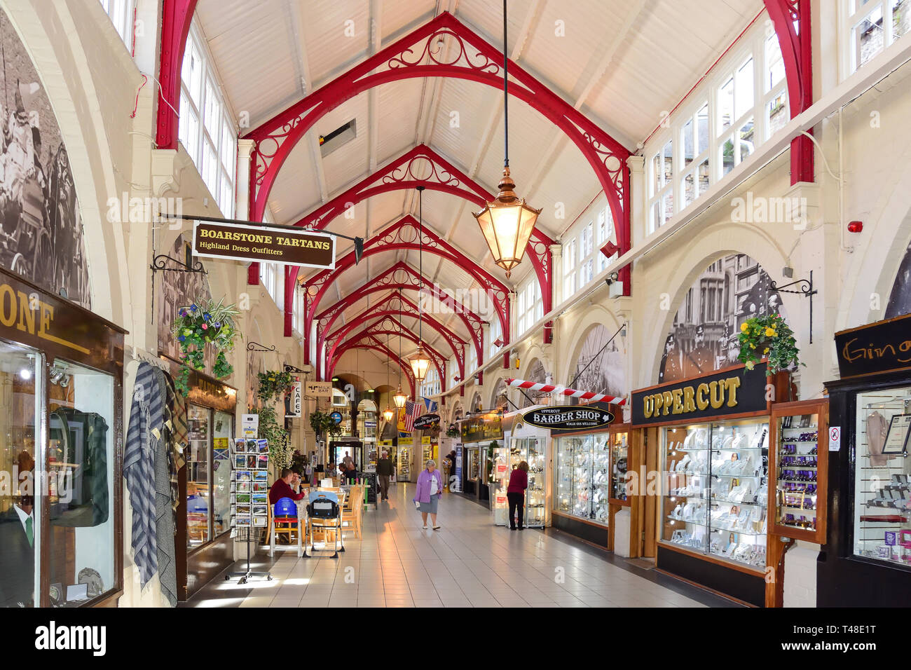 Mercato vittoriano Arcade, Academy Street, Inverness, Highland, Scotland, Regno Unito Foto Stock