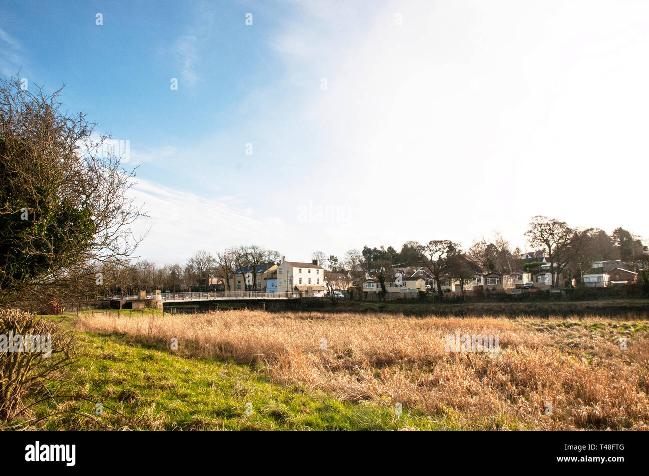 Cartford ponte a pedaggio poco Eccleston con Larbreck che attraversa il fiume Wyre e collega con Salisbury Lancashire England Regno Unito Foto Stock