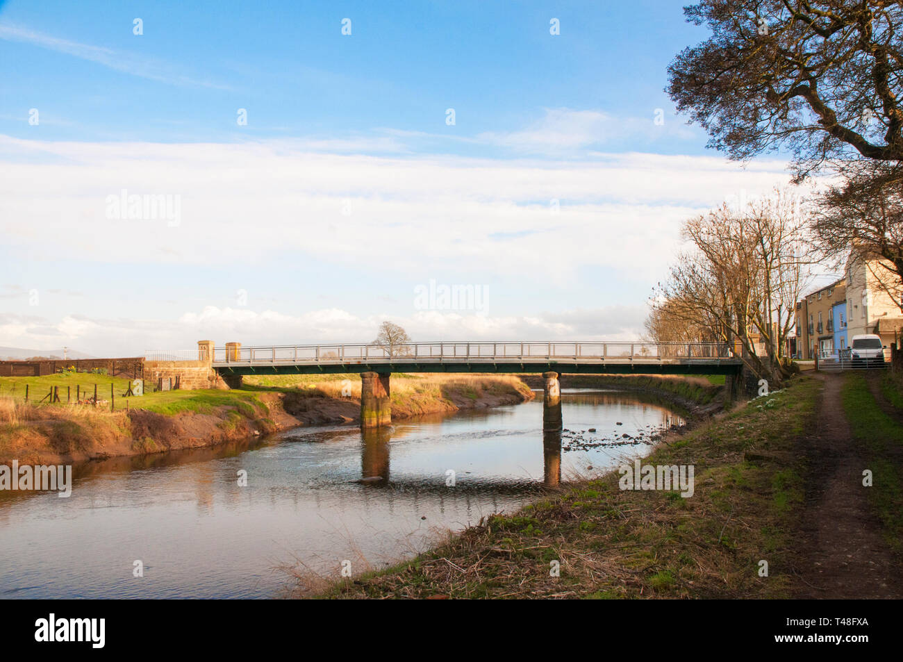 Cartford ponte a pedaggio poco Eccleston con Larbreck che attraversa il fiume Wyre e collega con Salisbury Lancashire England Regno Unito Foto Stock