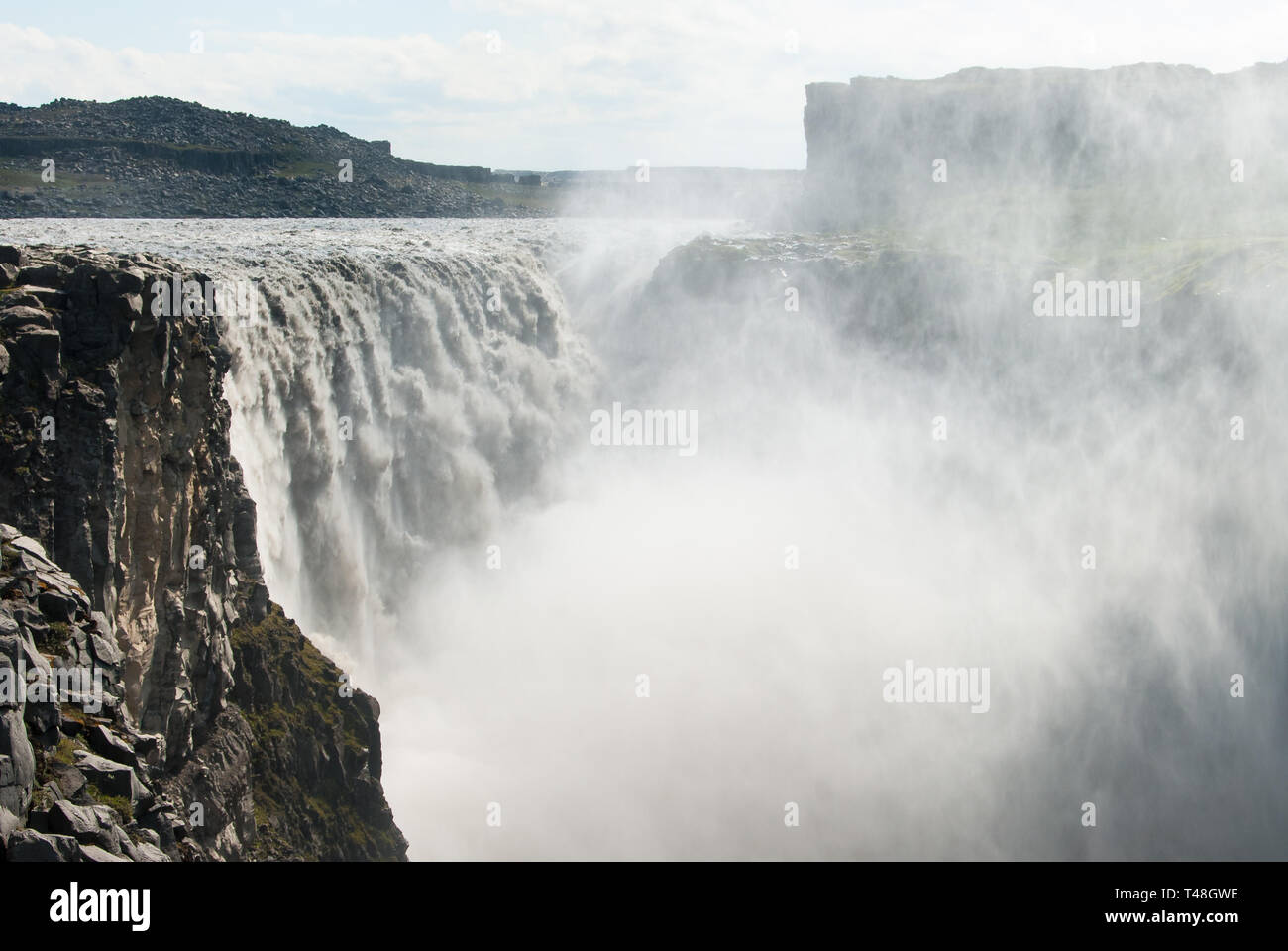 Dettifoss cascata nel nord dell'Islanda Foto Stock