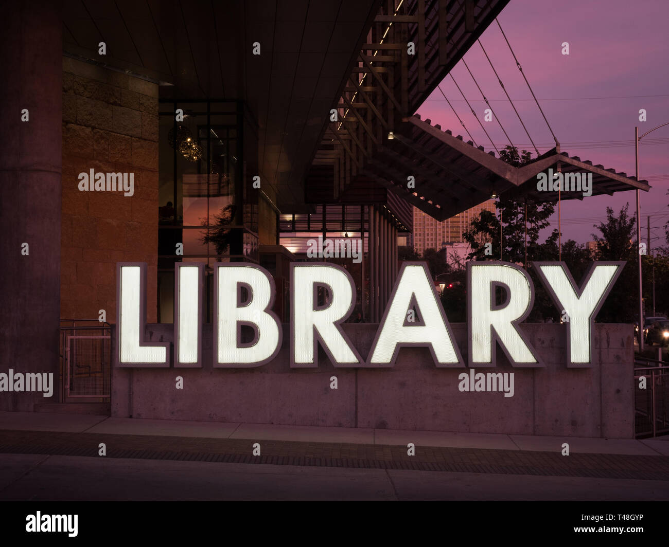 Austin biblioteca centrale - Austin, Texas Foto Stock