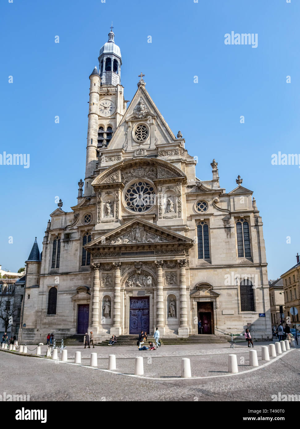 A Saint-Etienne-du-Mont chiesa a Parigi, Francia Foto Stock