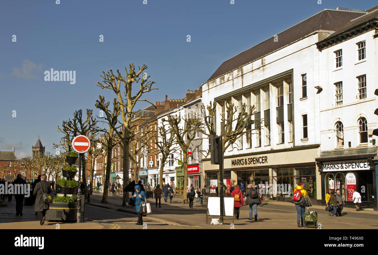 Il Parlamento Street York Foto Stock