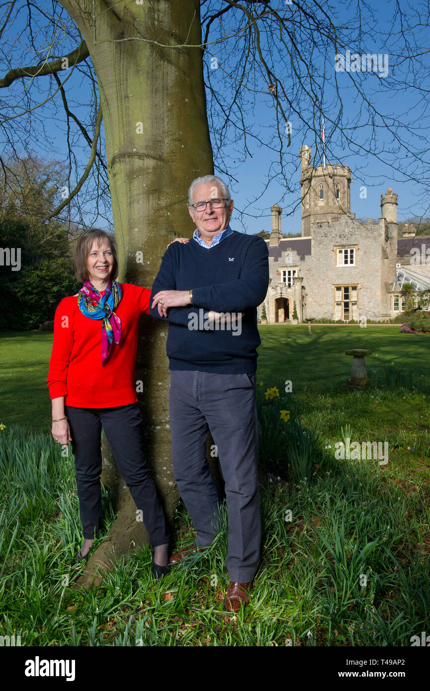 In salita Manor, in salita, Weston-Super-Mare, Somerset, Regno Unito, con i proprietari di Tina & Craig Kennedy. Foto Stock