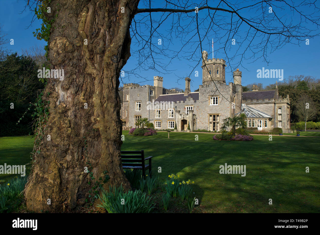 In salita Manor, in salita, Weston-Super-Mare, Somerset, Regno Unito, con i proprietari di Tina & Craig Kennedy. Foto Stock