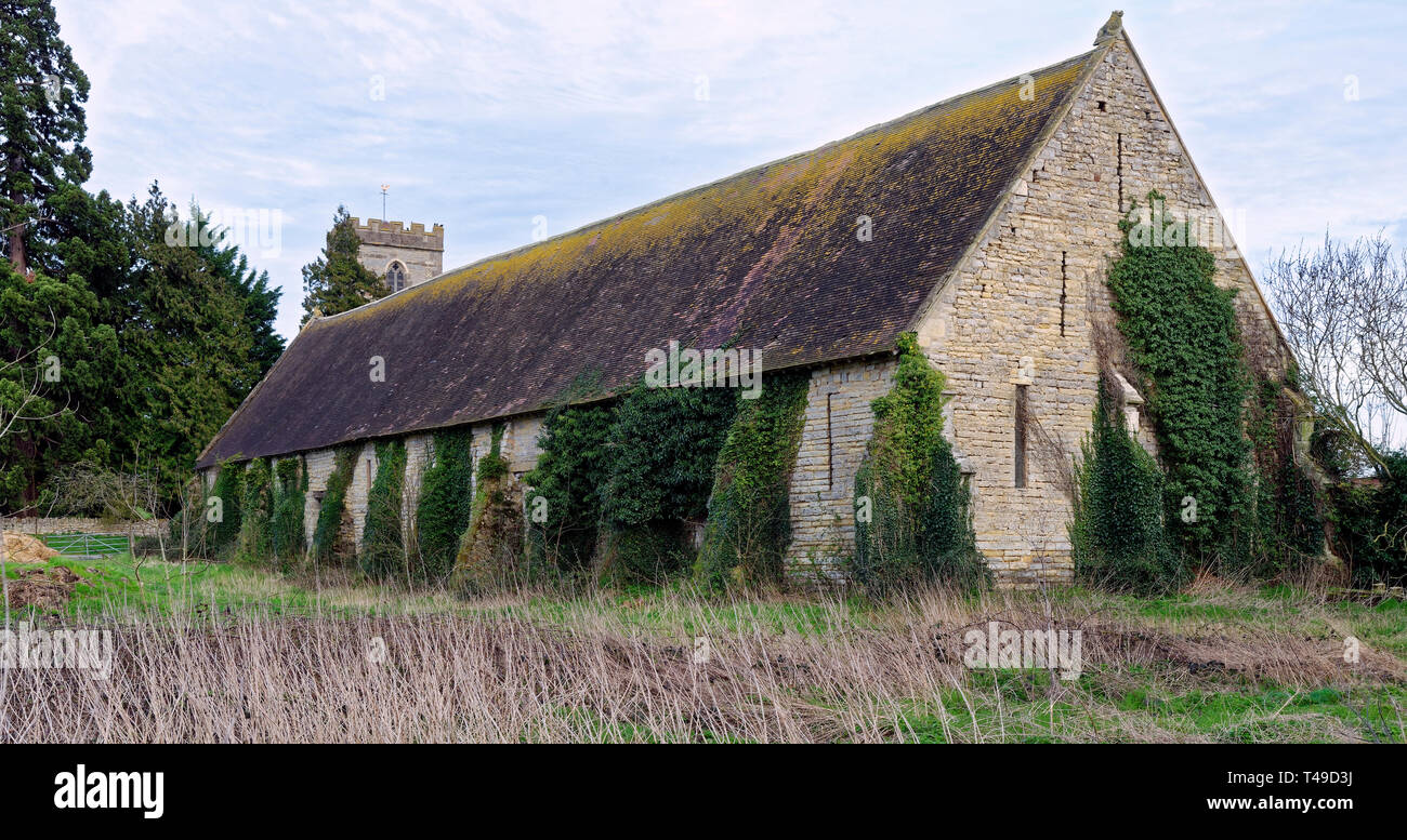 Hartpury sala Tithe Barn; Gloucestershire, UK Il Grade ii Listed xv secolo Abbey sala Tithe Barn Foto Stock