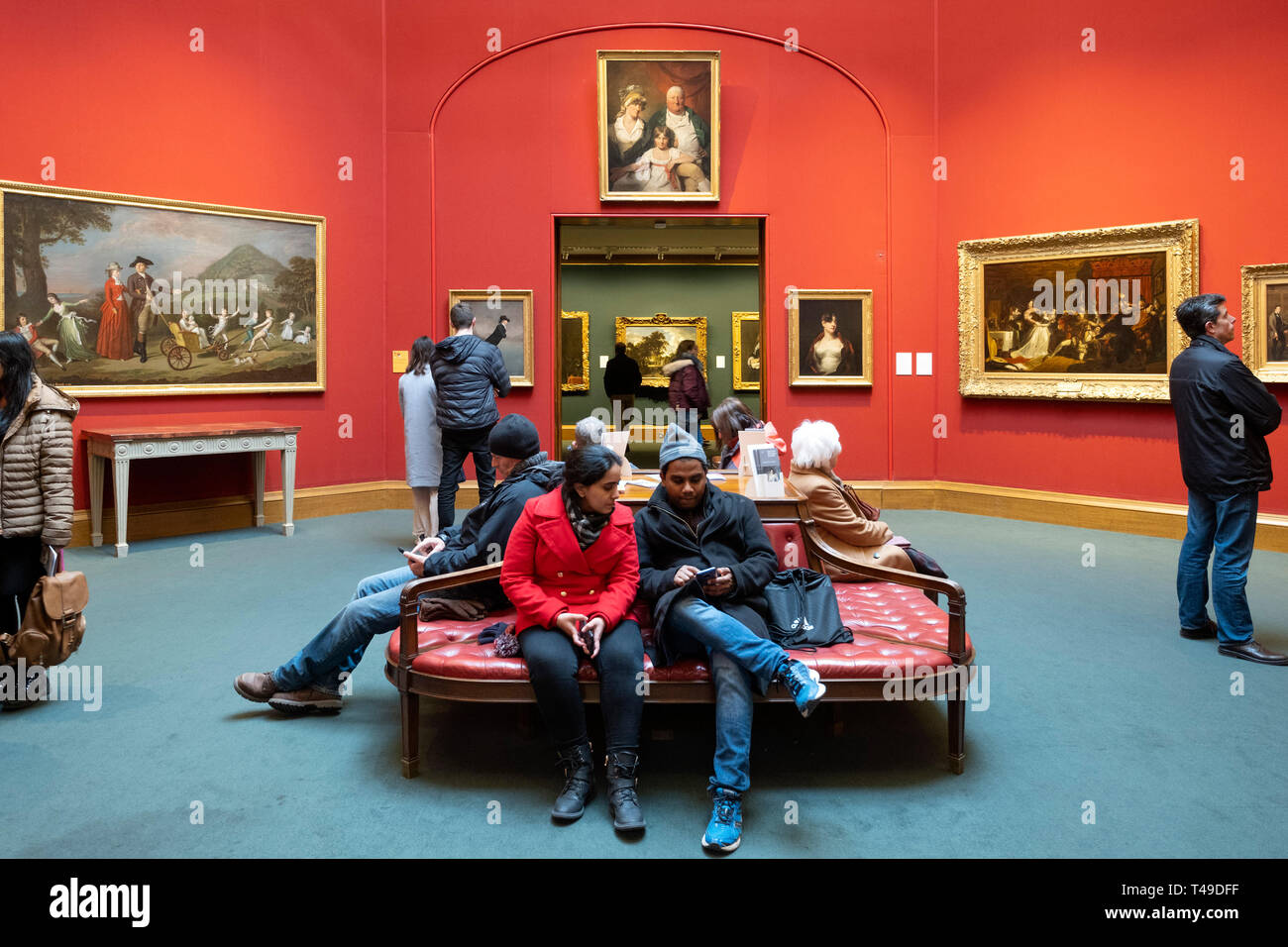 Scottish National Gallery Art Museum, Edimburgo, Scozia, Regno Unito, Europa Foto Stock