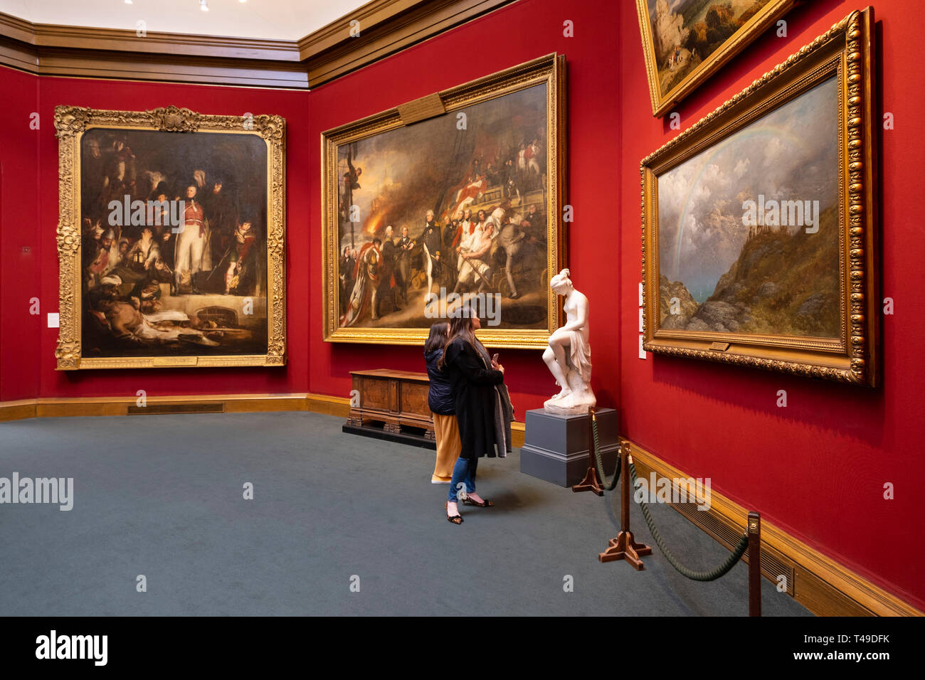 Scottish National Gallery Art Museum, Edimburgo, Scozia, Regno Unito, Europa Foto Stock