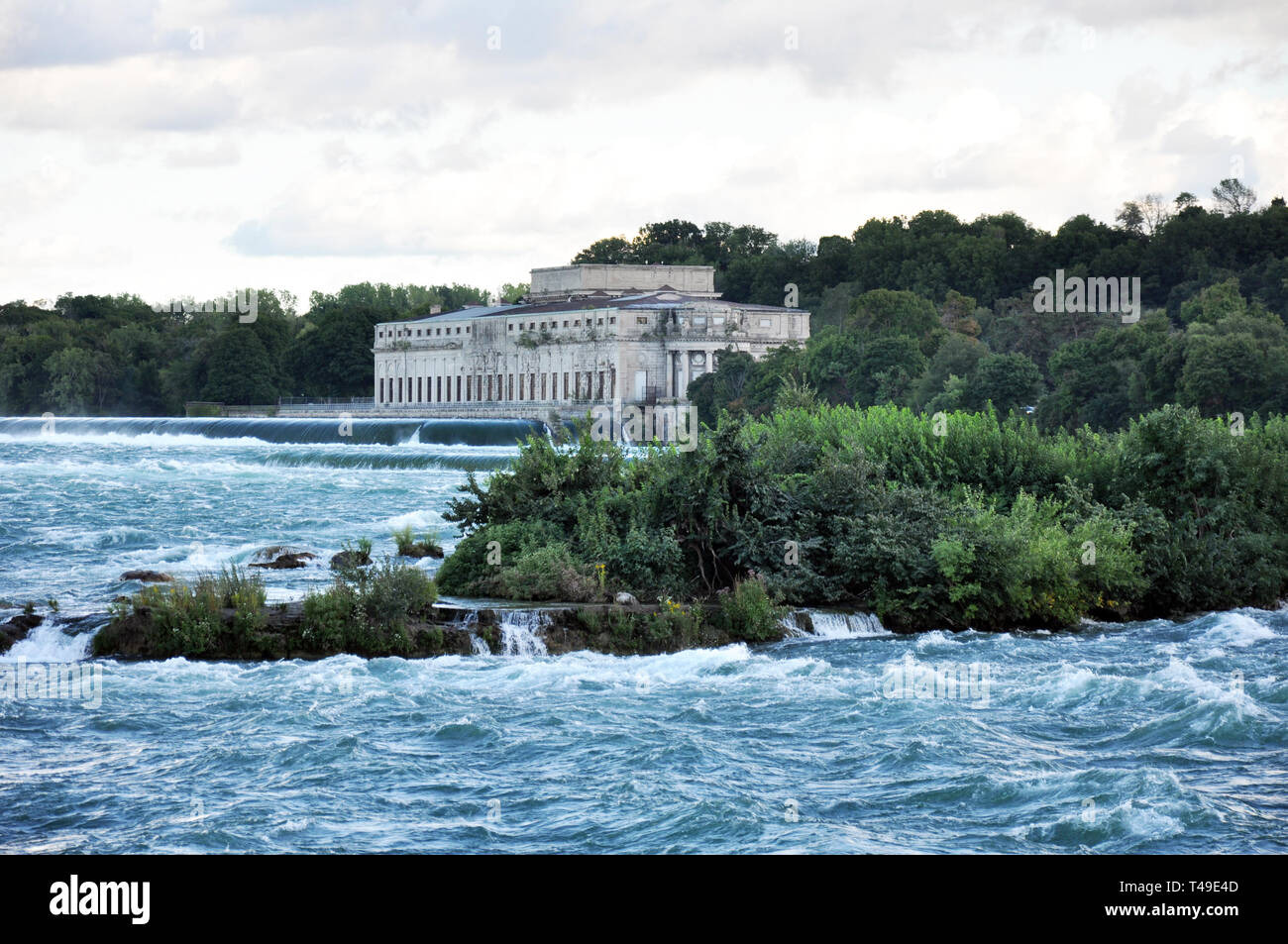 Toronto di generazione di potenza sopra stazione Horseshoe Falls a Niagara Falls, Canada - Stile Beaux Arts Architecture 1906 Foto Stock