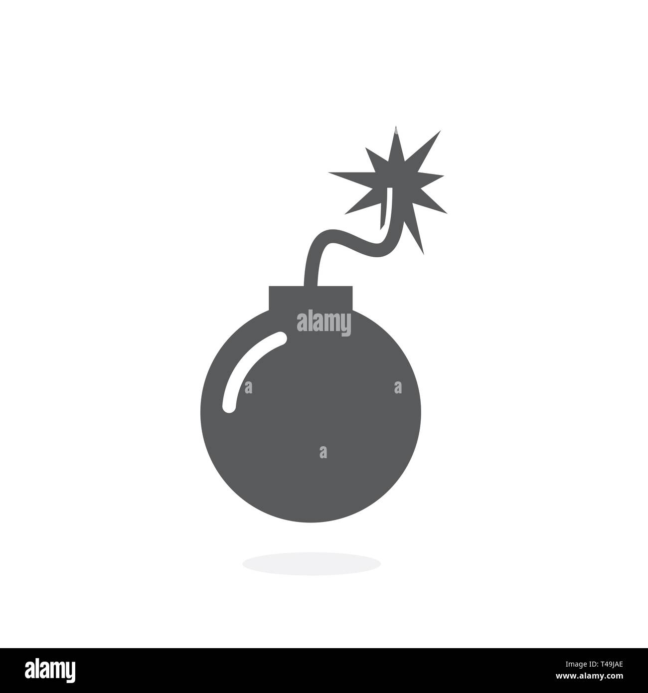 Icona di bomba vettore Illustrazione Vettoriale