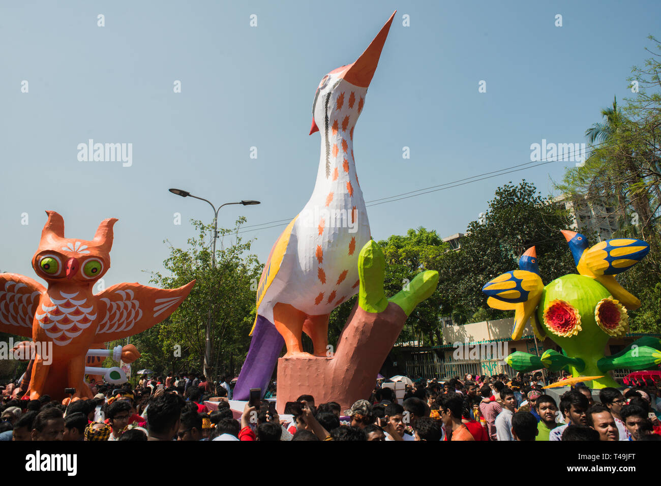 Celebrazione colorati di Bangali nuovo anno"Pohela Boishakh-1426" Foto Stock