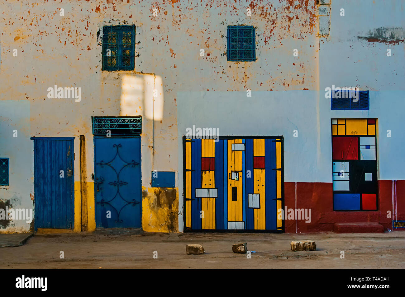 Il Marocco marrakech Africa colorata città pittoresche case Foto Stock