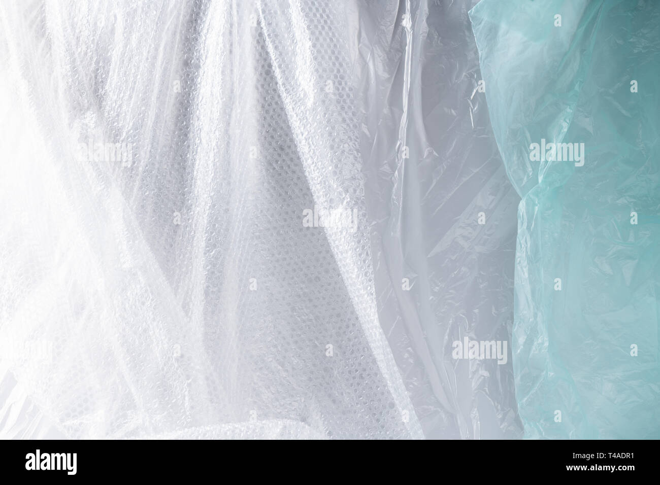 Studio di pareti coperte in pimpled protettivo di materiale in plastica Foto Stock