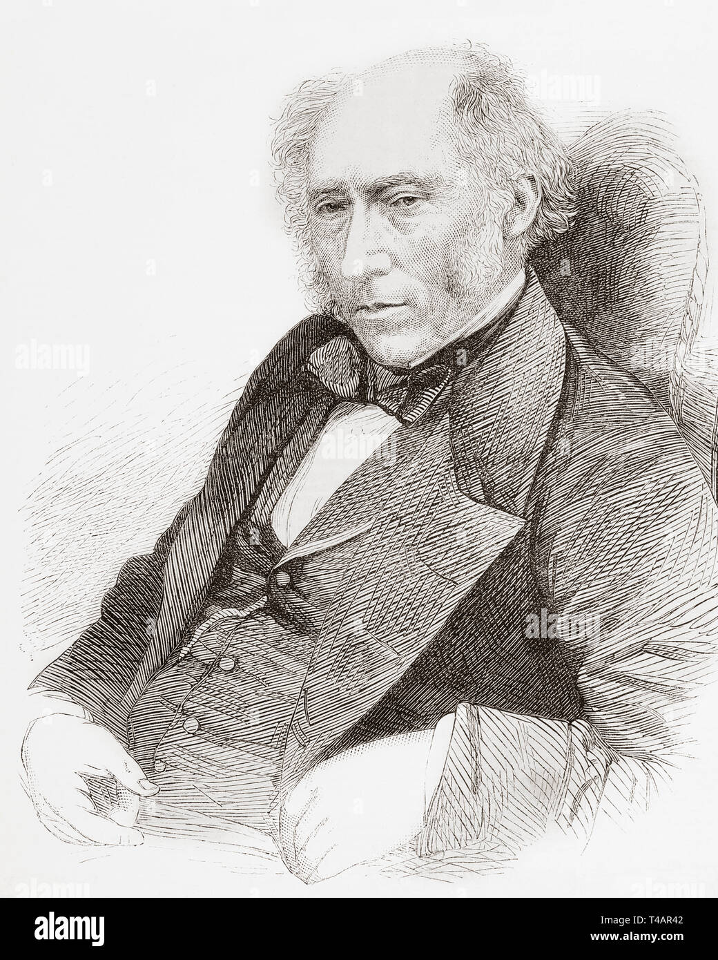 John Phillips, 1800 -1874. Geologo inglese. Dal Illustrated London News, pubblicato 1865. Foto Stock