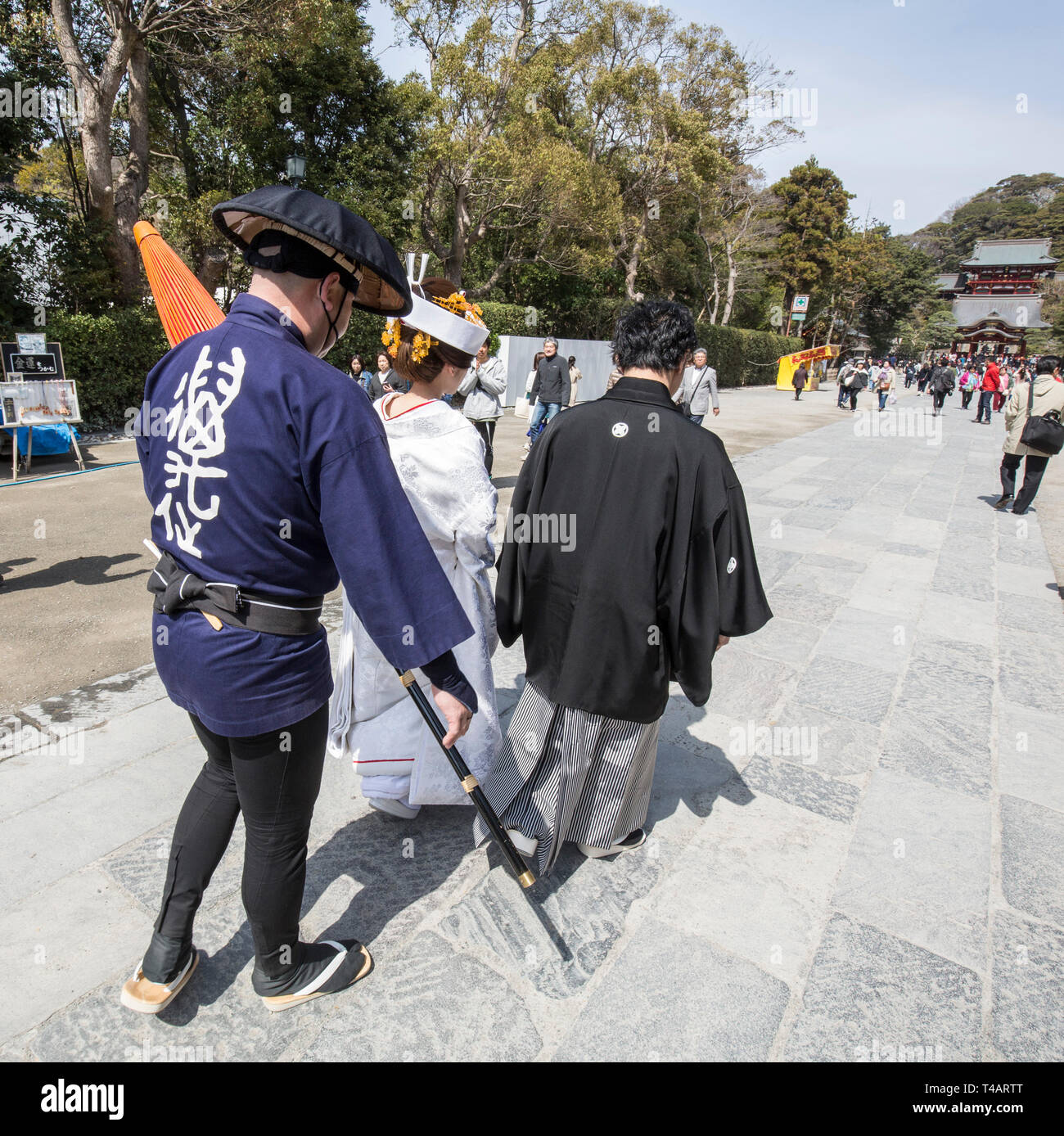 Matrimonio giapponese KAMAKURA/Giappone Foto Stock