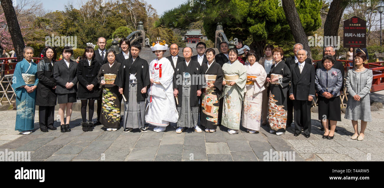 Matrimonio giapponese KAMAKURA/Giappone Foto Stock