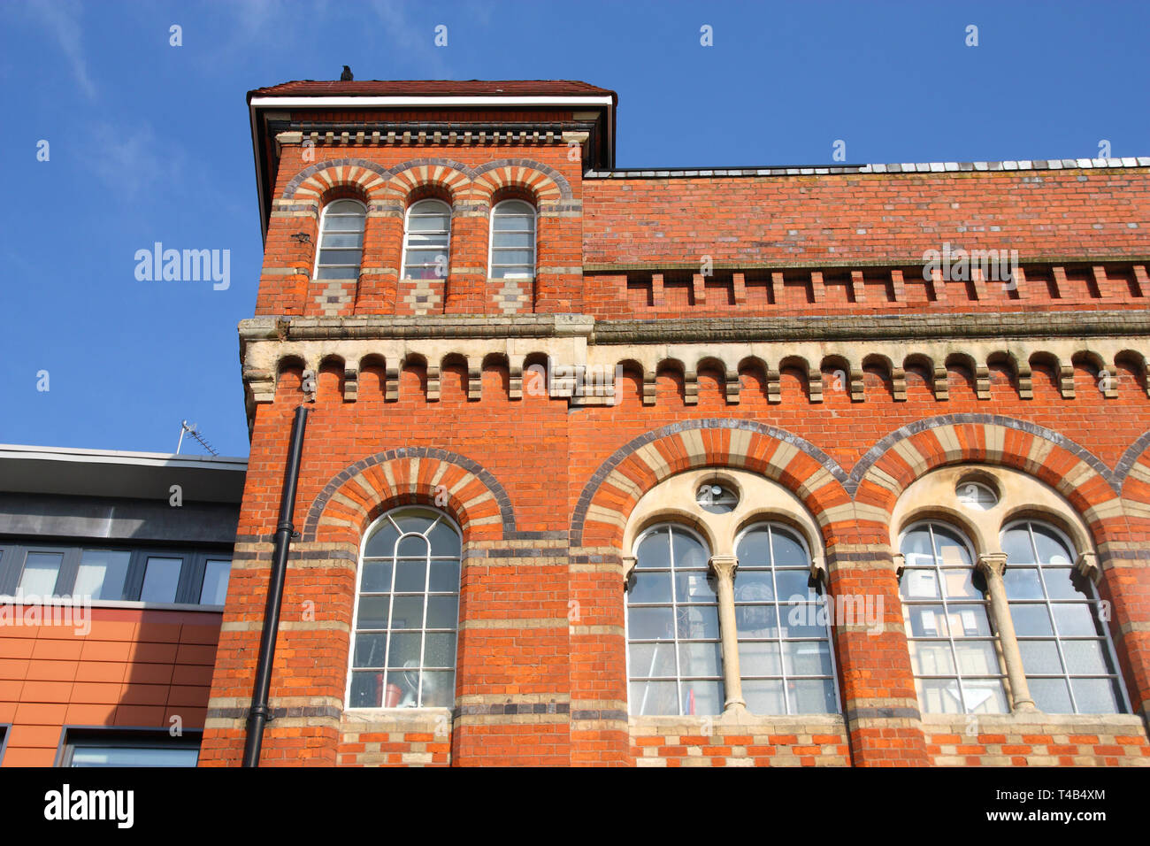Birmingham Jewellery Quarter. Vecchia fabbrica di mattoni di edificio. West Midlands in Inghilterra. Foto Stock