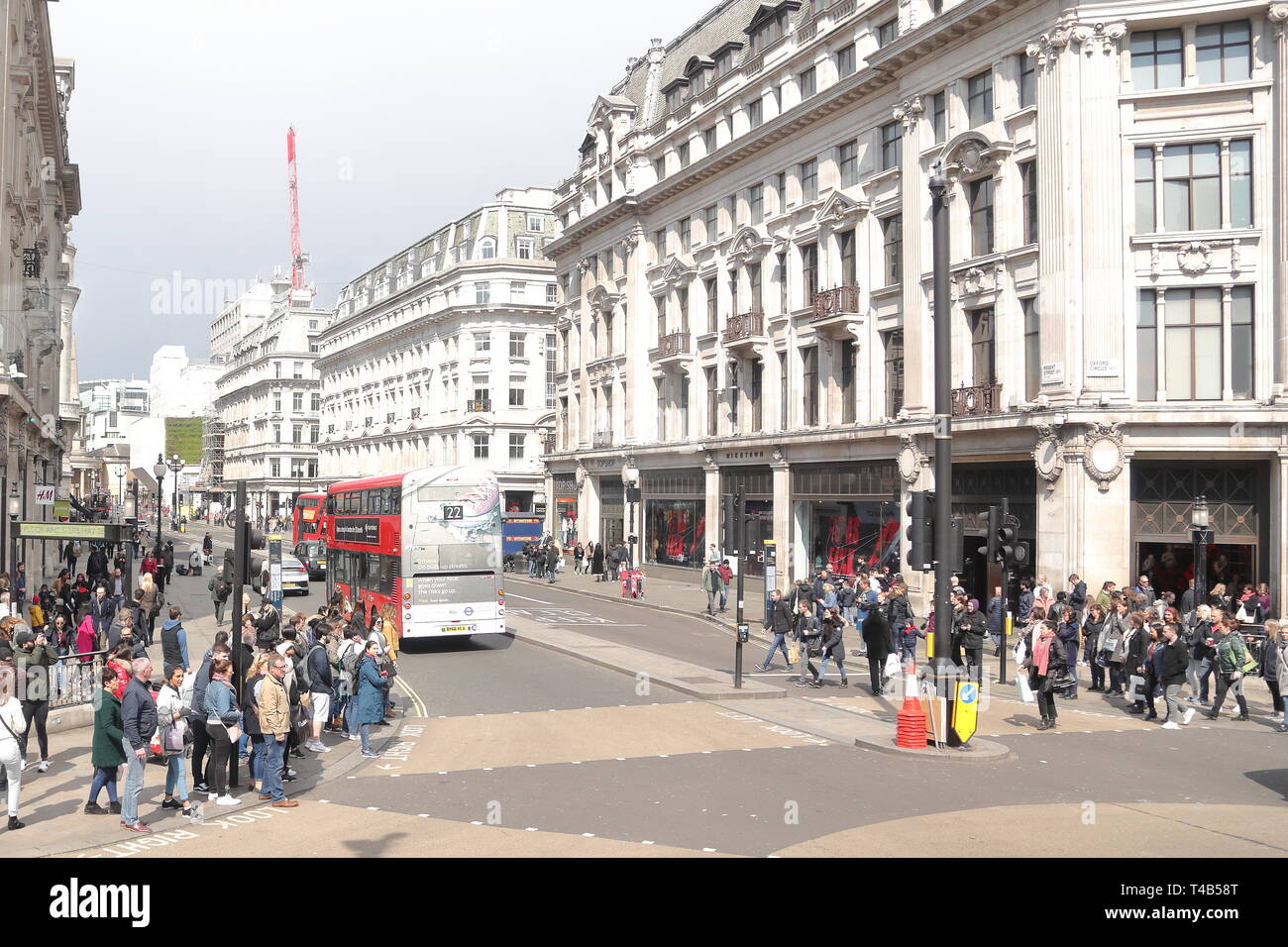 Regent Street, Londra, Regno Unito Foto Stock