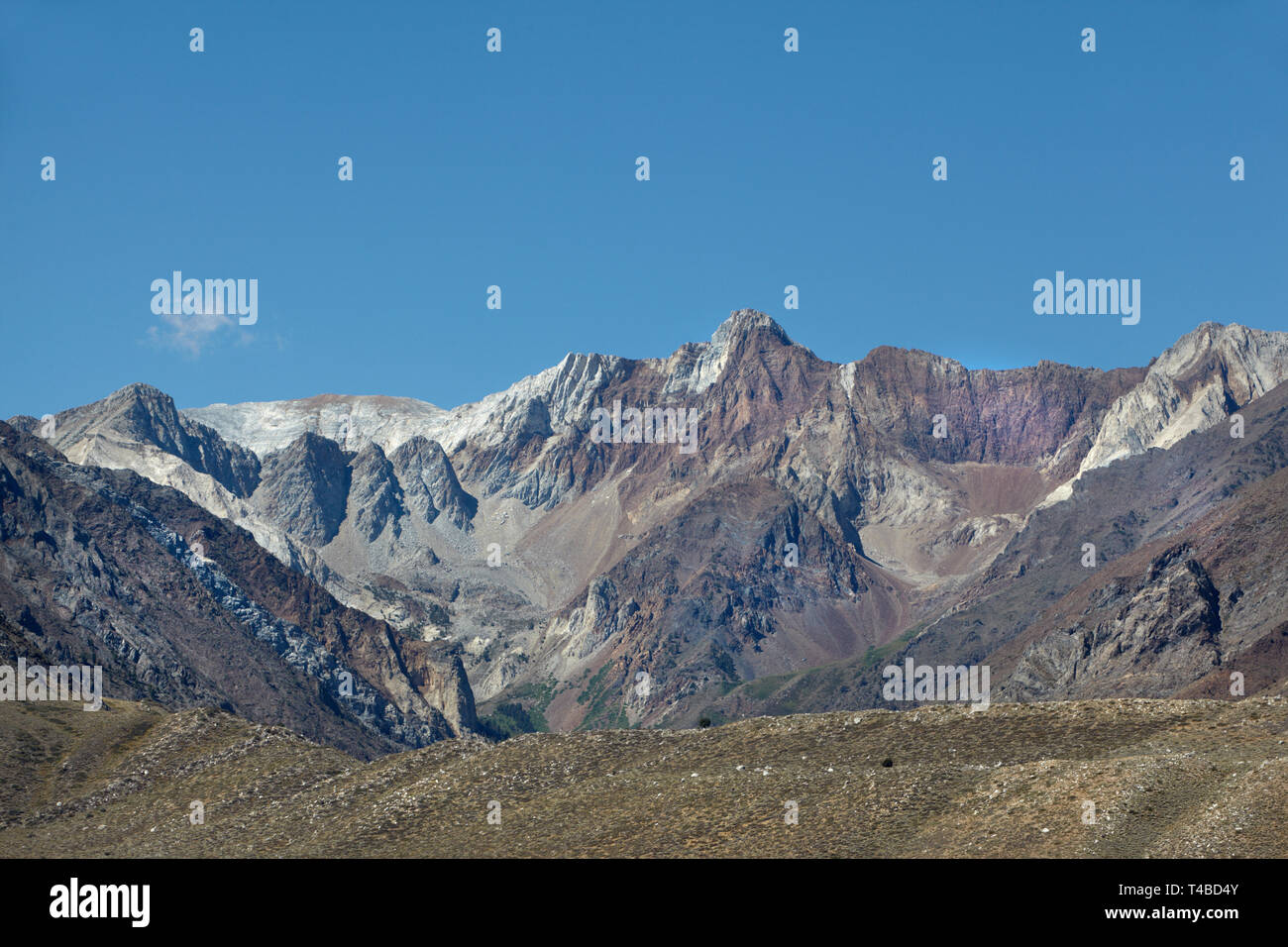 Montare Baldwin e il Monte Aggie, Sierra Nevada, America. Foto Stock