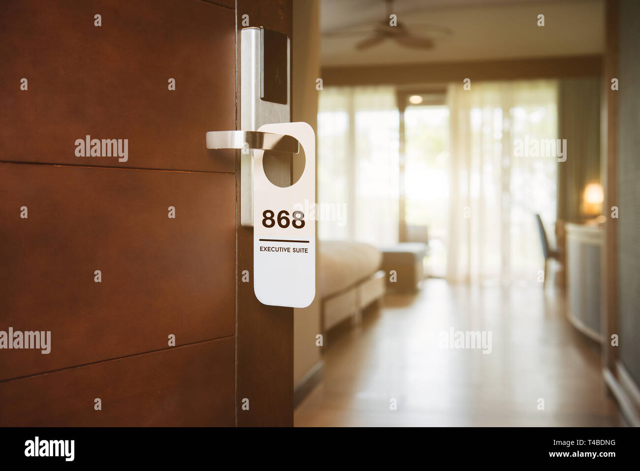 Hotel executive room con il numero della porta Foto Stock