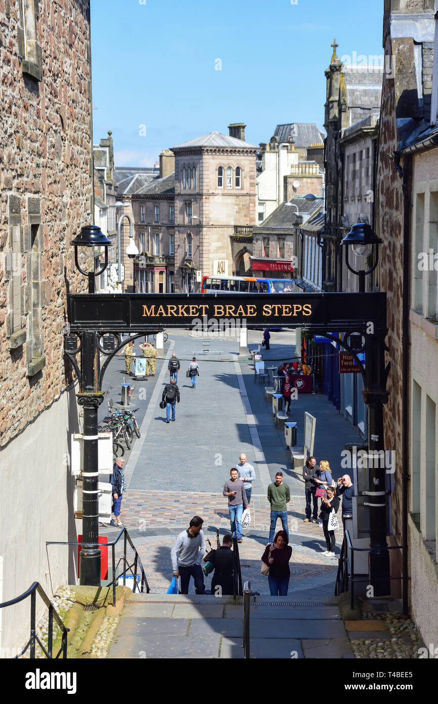 Mercato passi Brae, Eastgate, Inverness, Highland, Scotland, Regno Unito Foto Stock
