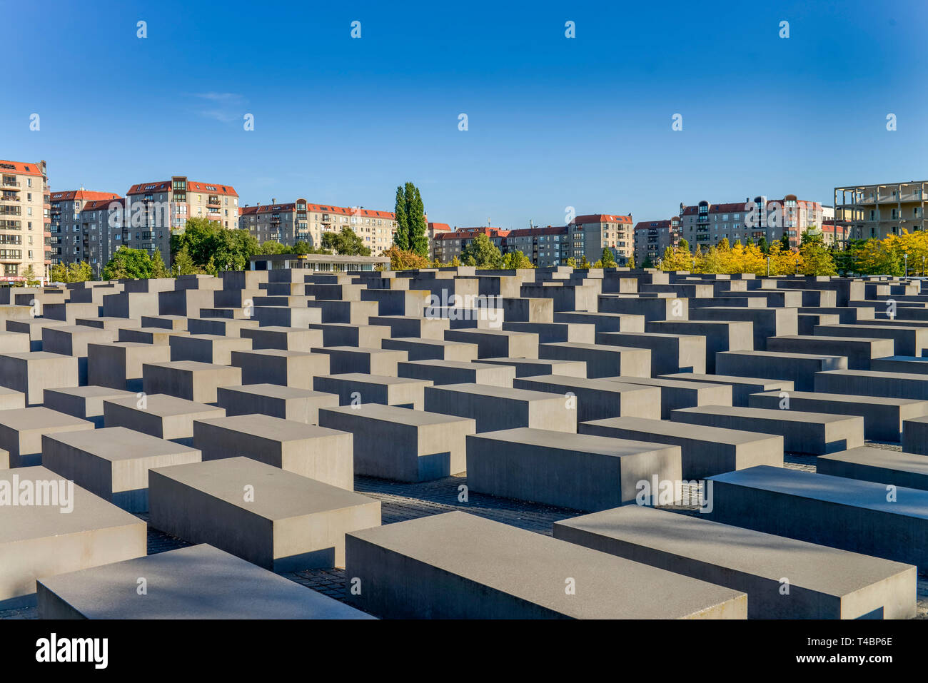 Holocaust-Mahnmal, nel quartiere Mitte di Berlino, Deutschland Foto Stock