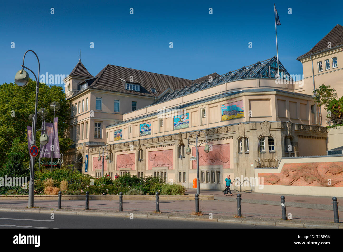 Acquario, Olof-Palme-Platz, il Tiergarten, nel quartiere Mitte di Berlino, Deutschland Foto Stock