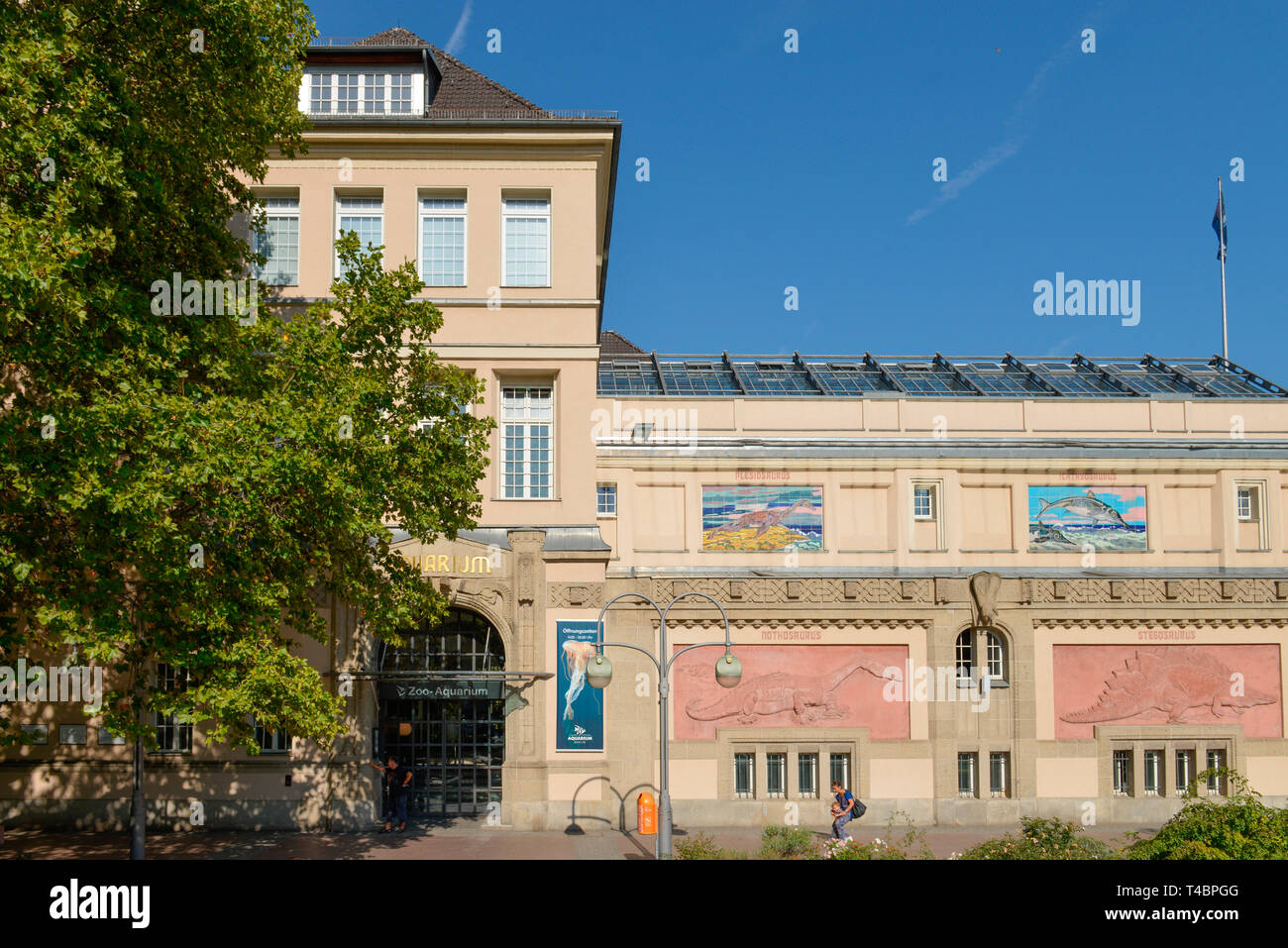 Acquario, Olof-Palme-Platz, il Tiergarten, nel quartiere Mitte di Berlino, Deutschland Foto Stock