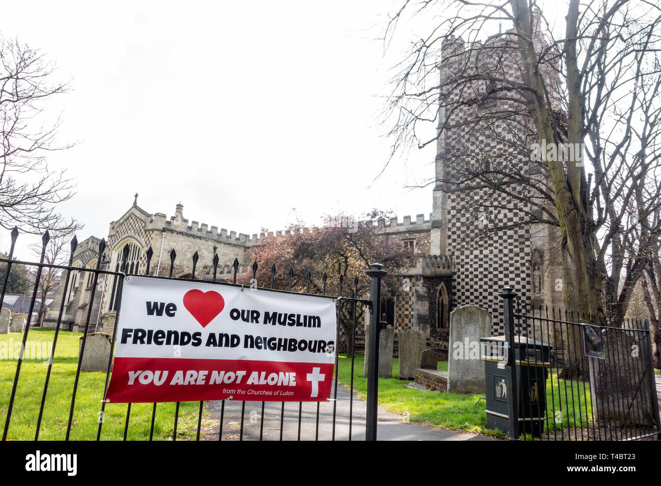 Chiesa di Santa Maria in Luton, Regno Unito appartiene alla diocesi di St Albans. Foto Stock