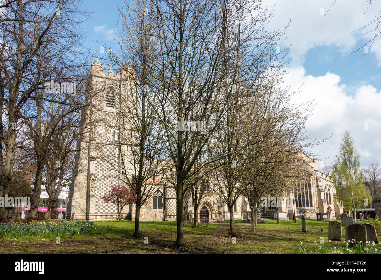 Chiesa di Santa Maria in Luton, Regno Unito appartiene alla diocesi di St Albans. Foto Stock
