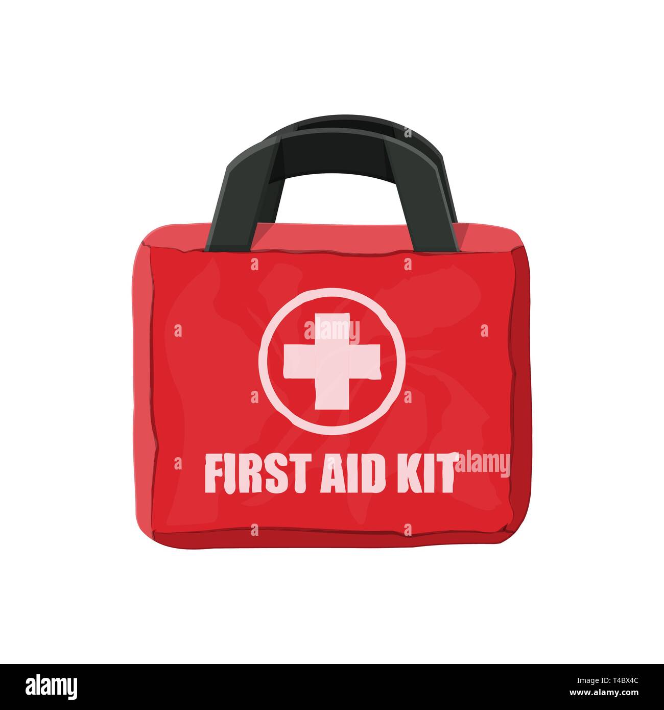 Kit di primo soccorso. Borsa di stoffa per la medicina. Sanità, ospedale e  la diagnostica medica. Urgenza e i servizi di emergenza. Illustrazione  Vettoriale in stile piatto Immagine e Vettoriale - Alamy