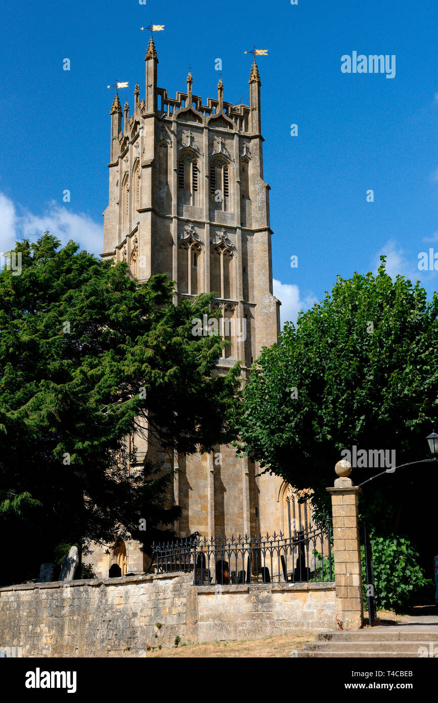 Kirche San Giacomo, Chipping Campden, Distretto Cotswold, Gloucesterhire, Inghilterra, Grossbritannien Foto Stock