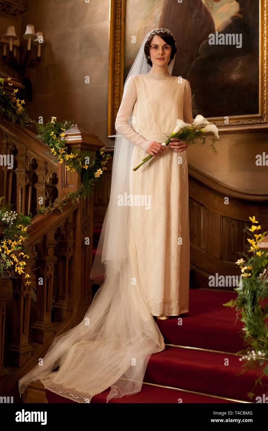 MICHELLE DOCKERY nel Cavendish ABBEY (2010). Stagione 3 Episodio 1. Credito: Carnevale film / Album Foto Stock