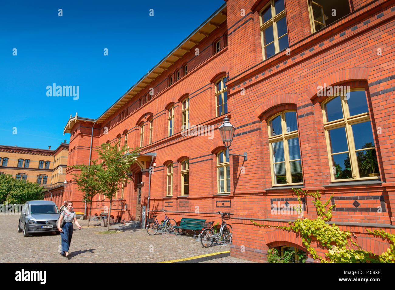 Haus 4, Bezirksamt Pankow, Froebelstrasse, Prenzlauer Berg, Pankow, Berlino, Deutschland, Fröbelstrasse Foto Stock