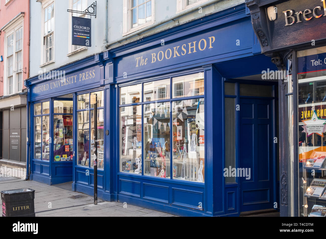 Oxford University Press il Bookshop in High Street, Oxford, Regno Unito Foto Stock