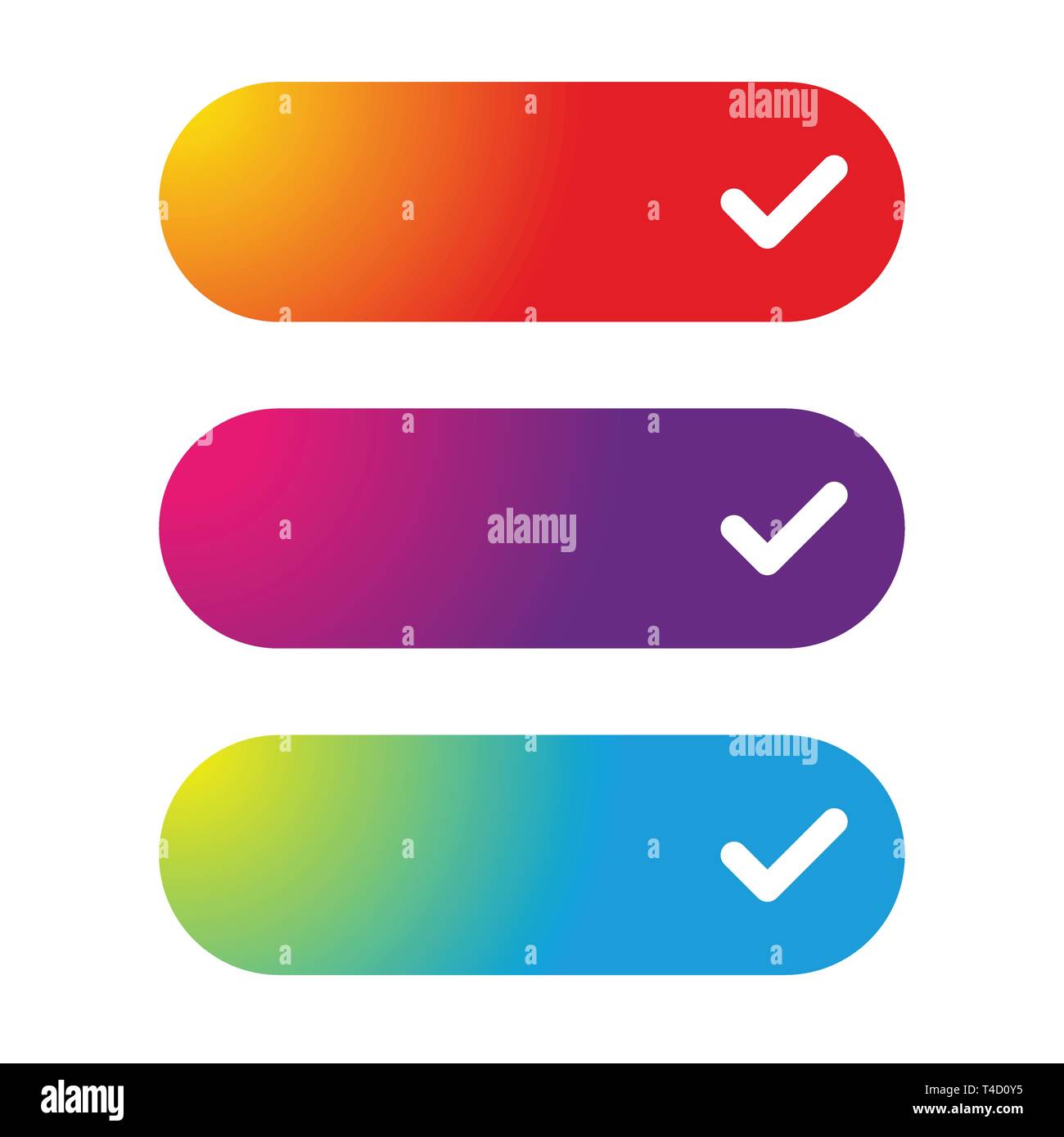 Web colorato pulsante set Illustrazione Vettoriale