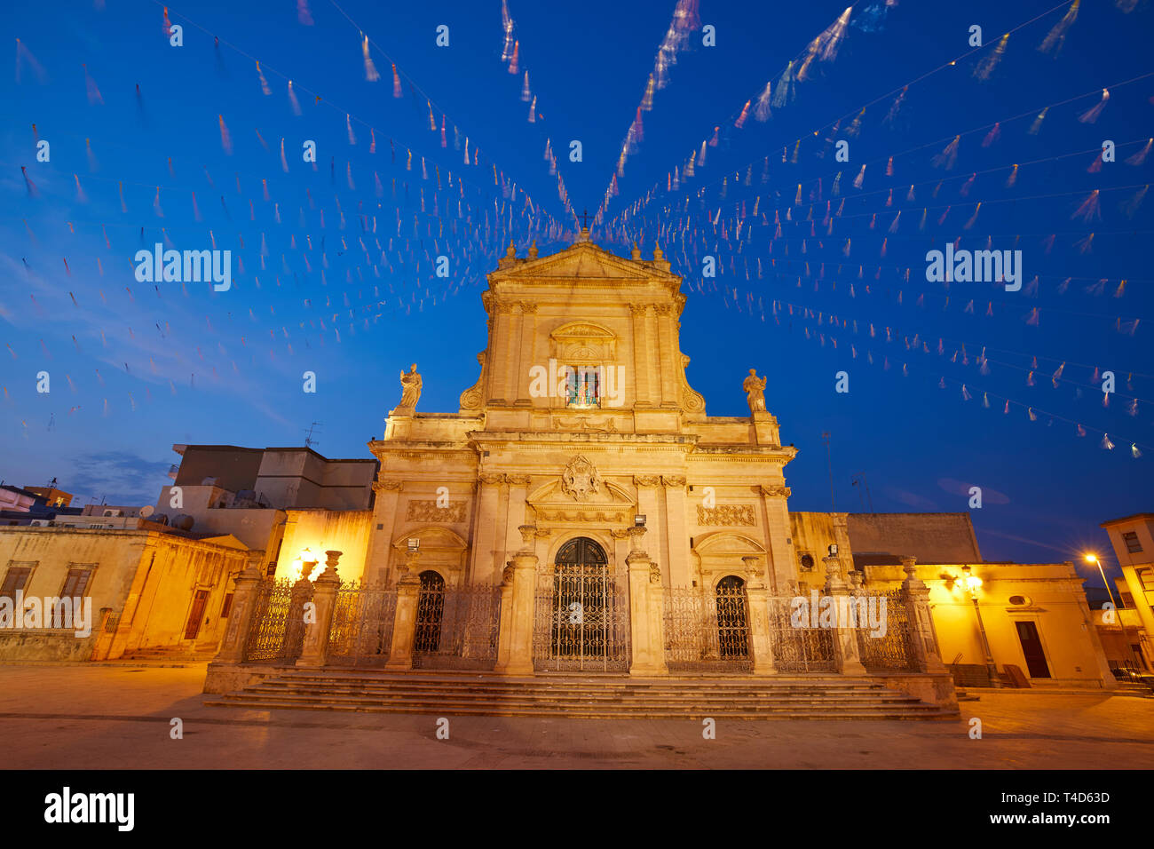 La Basilica di Santa Maria Maggiore a Ispica, Sicilia, Italia Foto Stock