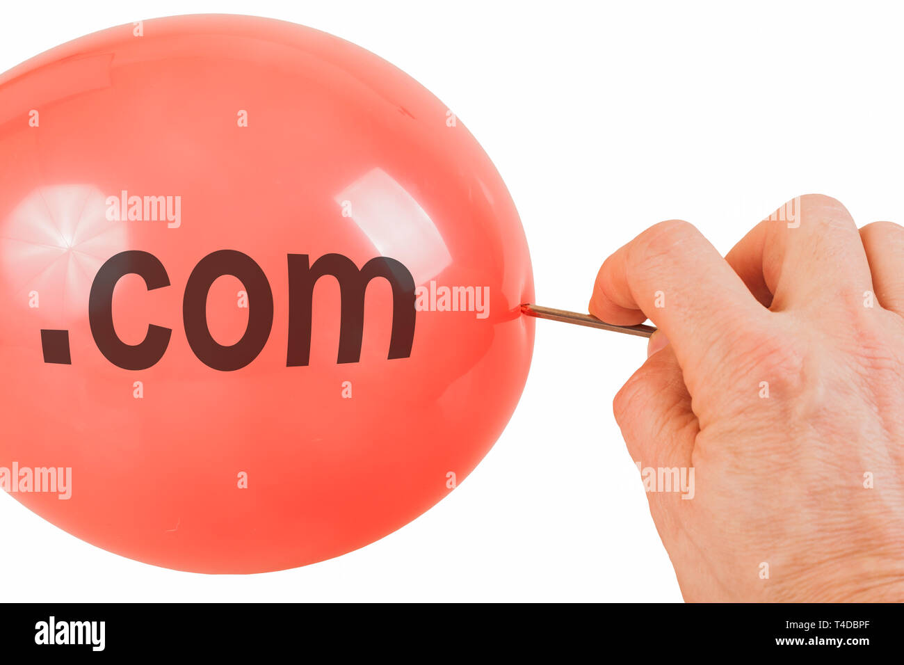 Lo scoppio delle dot com bubble Foto Stock