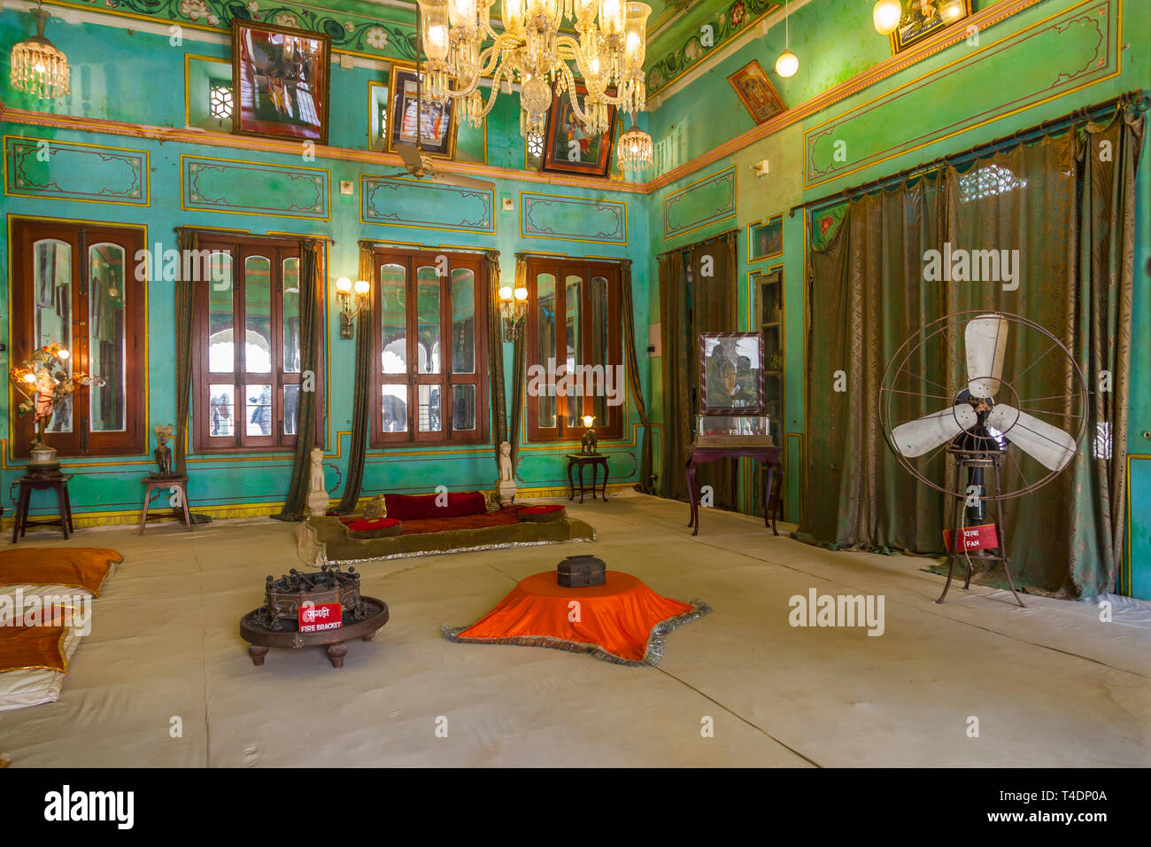 Palazzo di Città, Udaipur, Rajasthan, India Foto Stock
