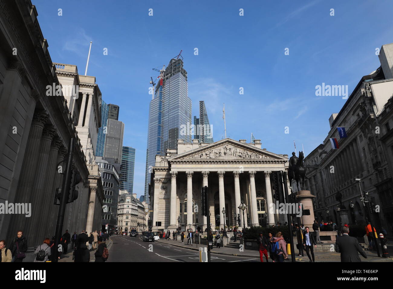 Banca d'Inghilterra a Londra in città Foto Stock