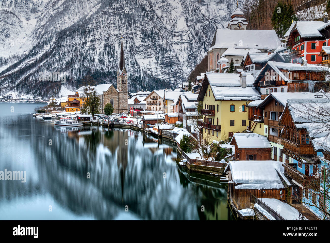 Hallstatt, Austria superiore, Austria Foto Stock