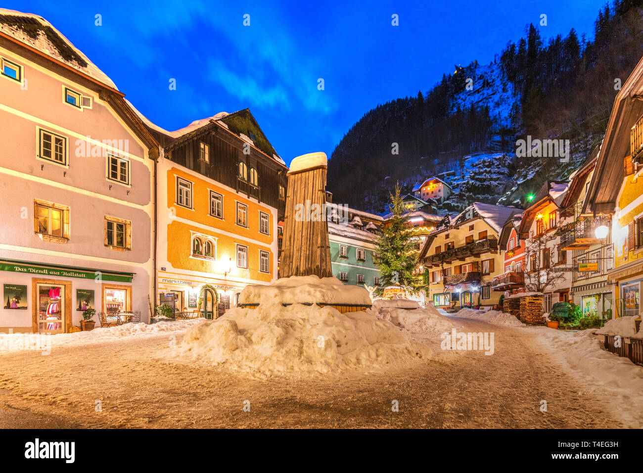 Hallstatt, Austria superiore, Austria Foto Stock