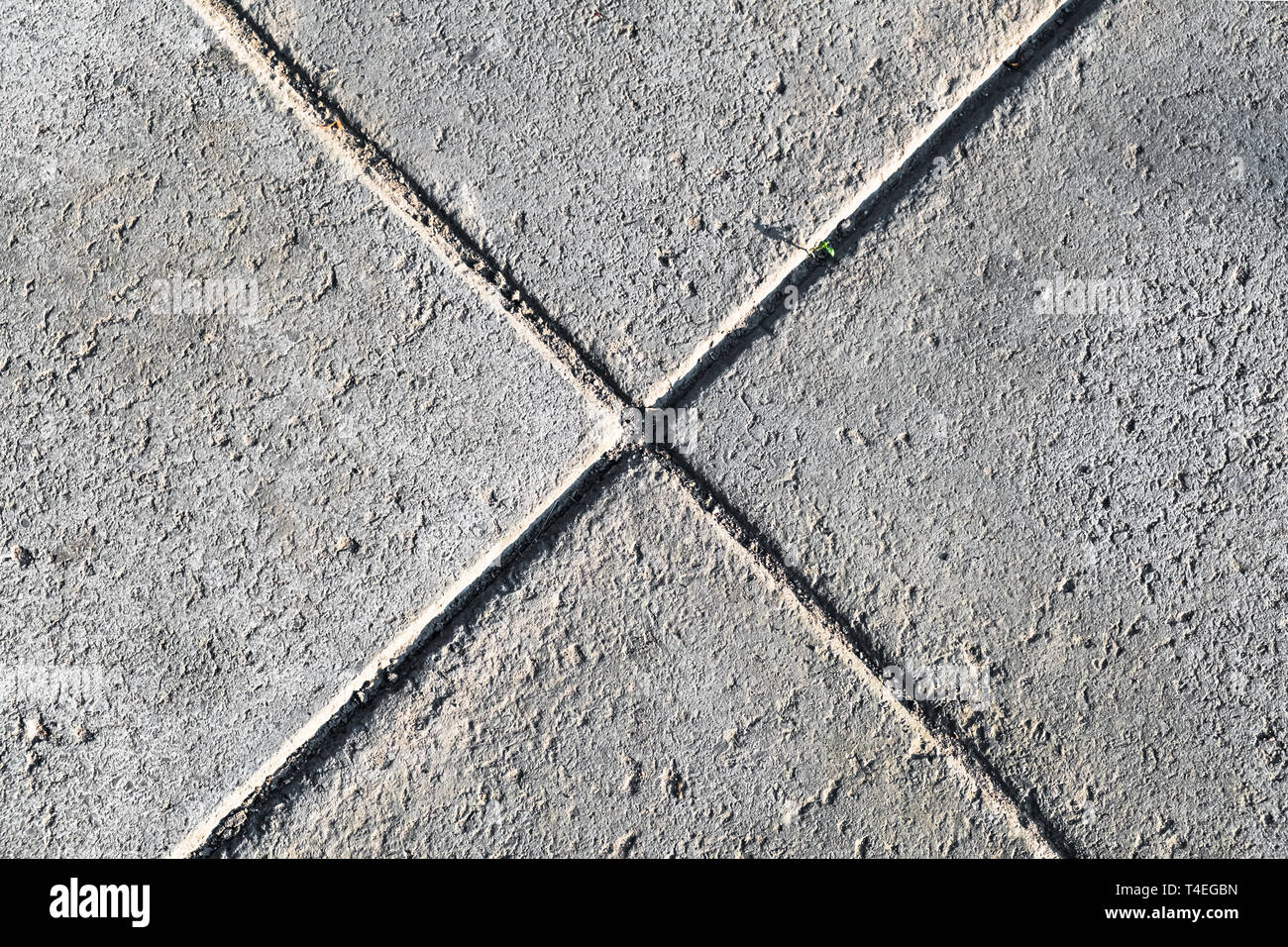 La texture del pavimento vicino il pattern di cemento grigio in mattoni  Foto stock - Alamy
