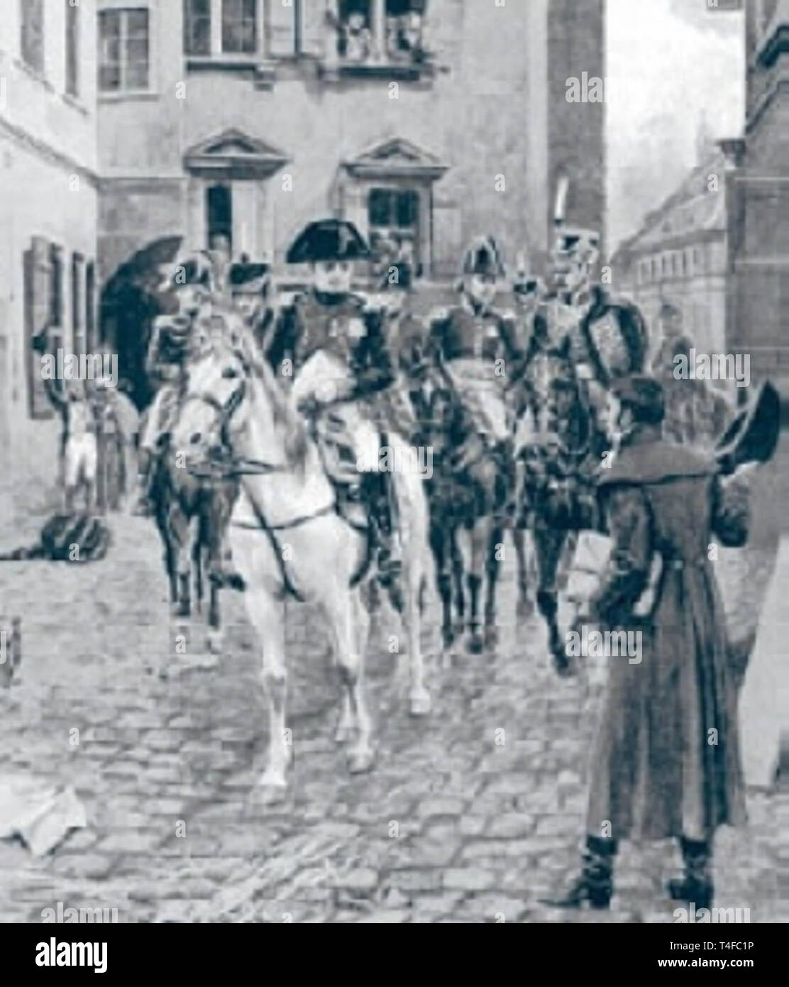 Hegel e Napoleone in Jena' (illustrazione da Harper's Magazine, 1895), la  cui riunione è diventato proverbiale