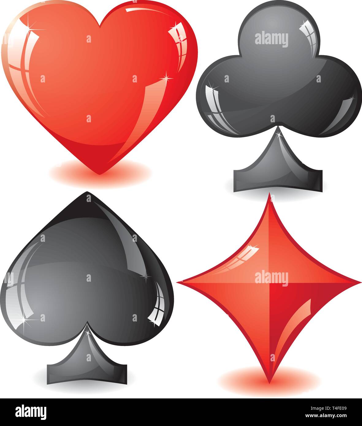 Serie di lucidi il seme della carta, parte 2, illustrazione vettoriale Illustrazione Vettoriale