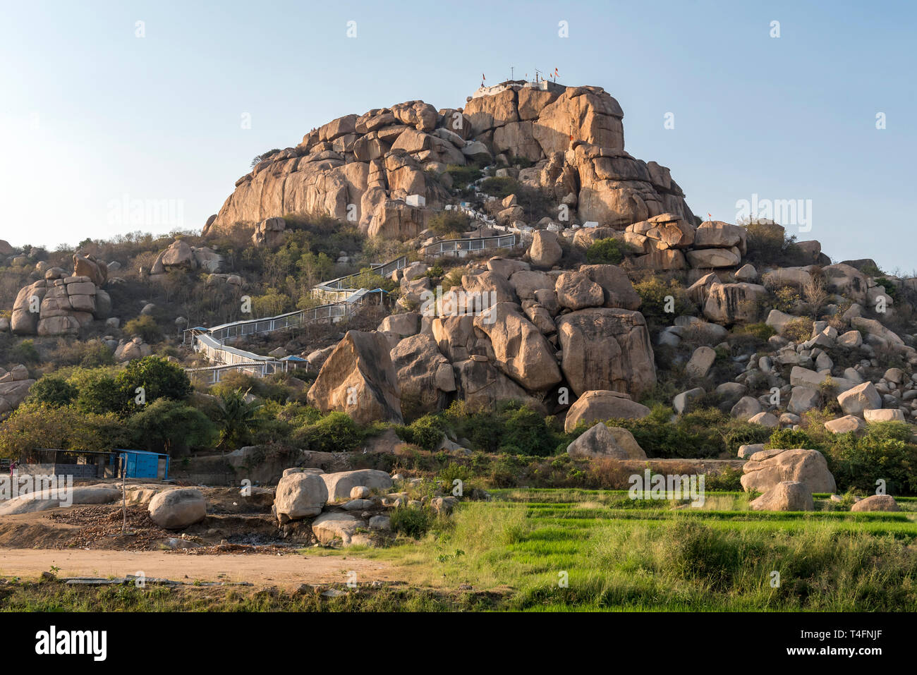 Anjaneya (Anjeyanadri) Hill, Hampi, India Foto Stock