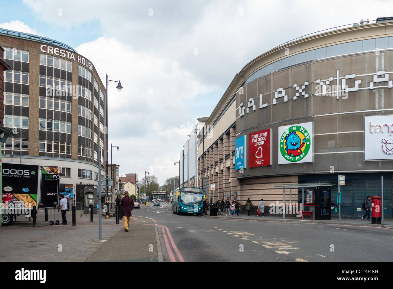 Galaxy è un centro shopping ed intrattenimento a Luton, Regno Unito Foto Stock