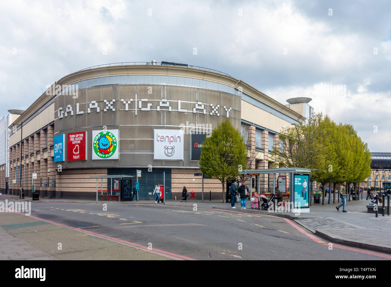 Galaxy è un centro shopping ed intrattenimento a Luton, Regno Unito Foto Stock