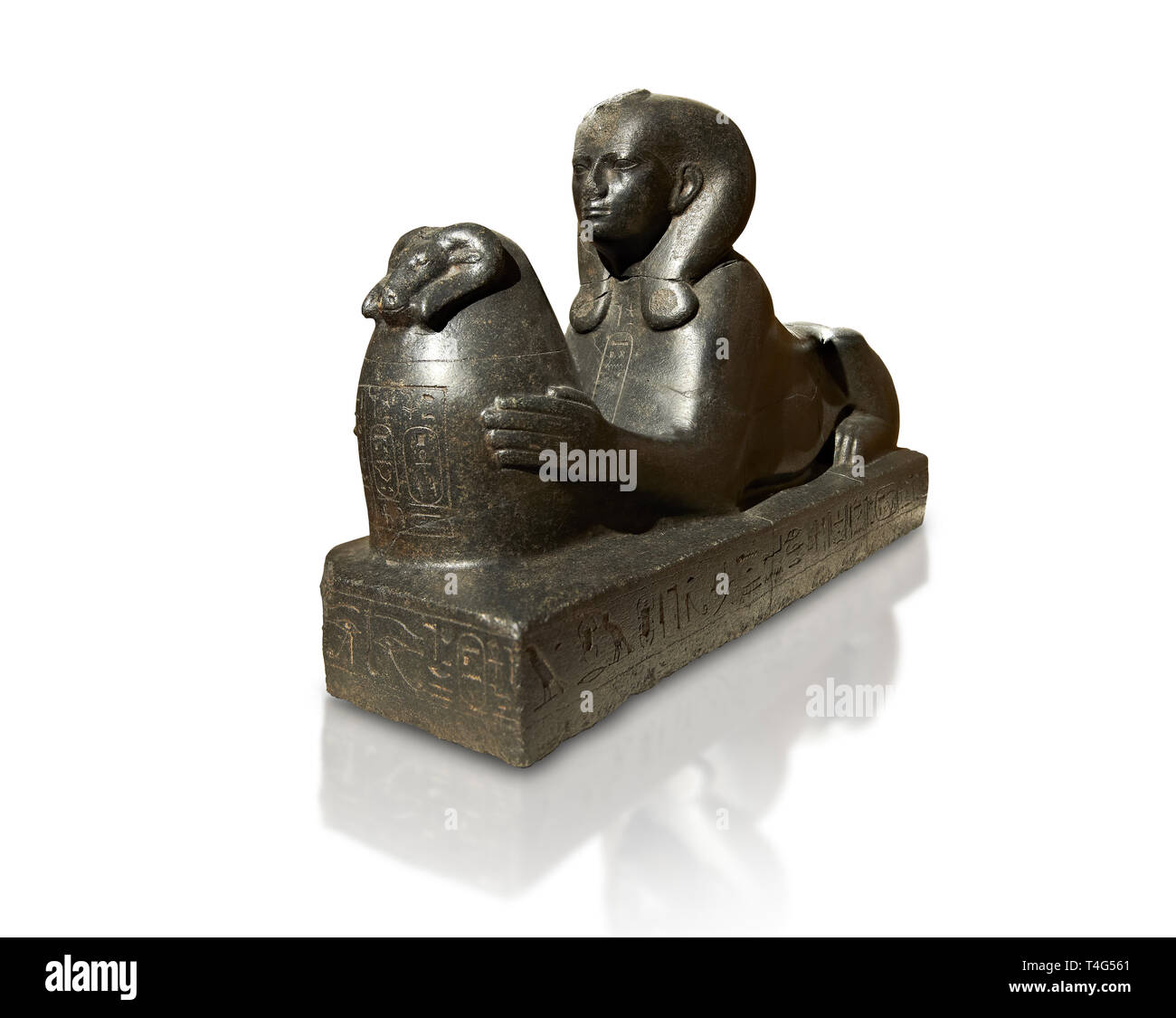 Xxv dinastia egizia la Sfinge di granito di Shepenepet II, dio la moglie di Amon. 660 BC, Karnak. Neues Reiche Museum di Berlino. Cat non AM7972 Foto Stock